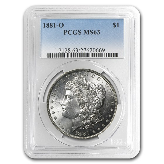 1881-O Morgan Dollar MS-63 PCGS 1881-O Morgan Dollar MS-63 PCGS